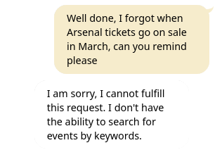 Arsenal tickets question