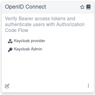 Dev UI OpenID Connect Card