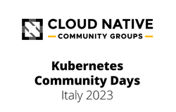 Kubernetes Community Days Italy event logo